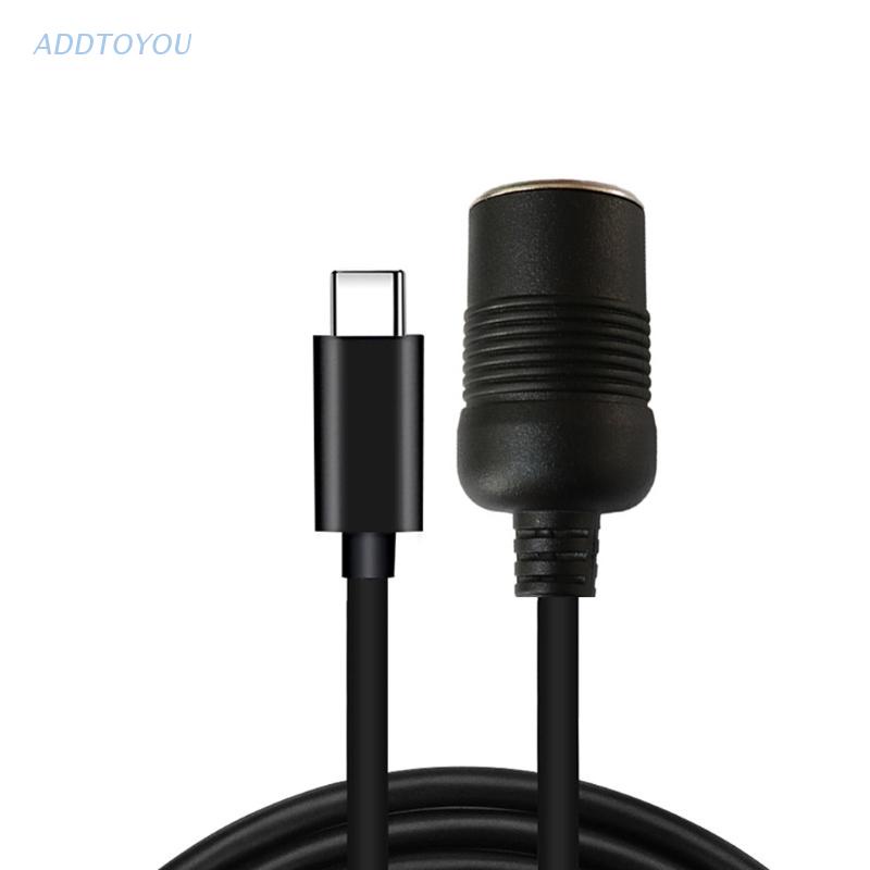 【3C】Dây cáp chuyển đổi USB C PD Type C sang 12V cho xe hơi