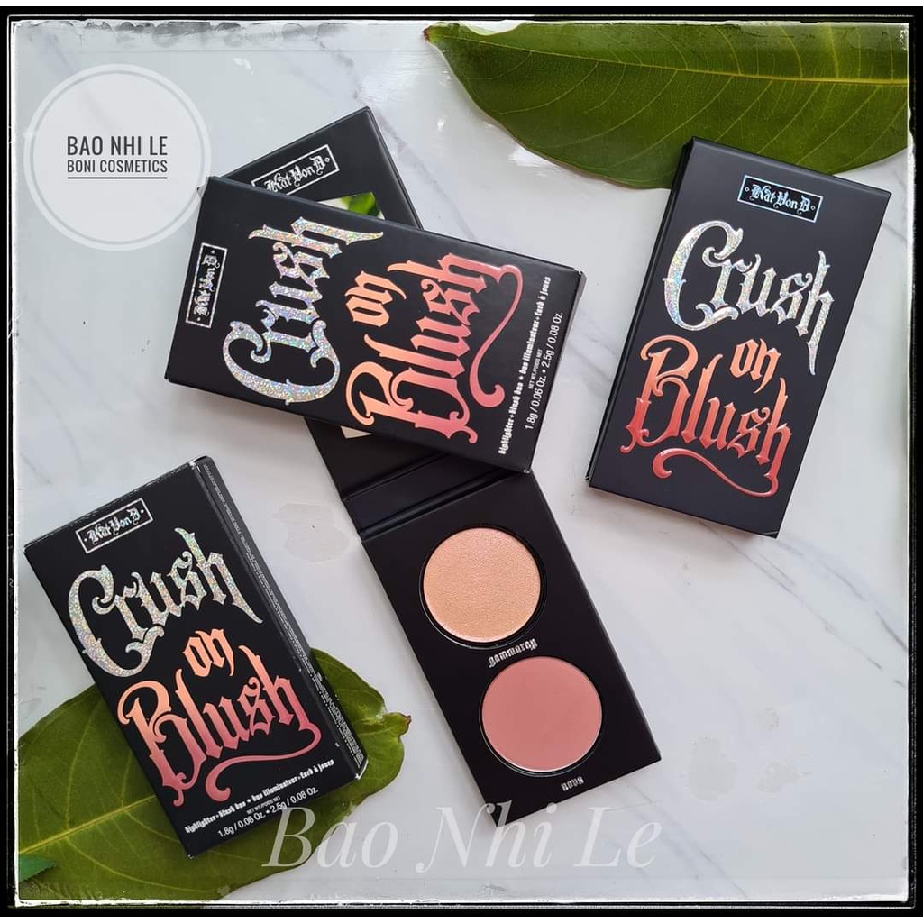 [CÓ SẴN] Bảng phấn má/bắt sáng KVD Kitten Mini Crush on Blush