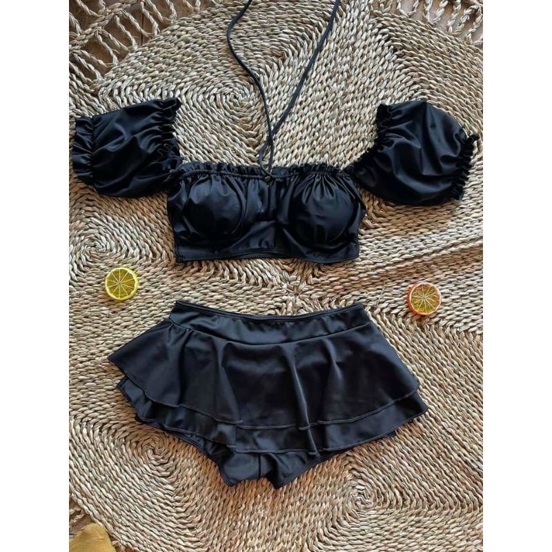 Bikini đồ bơi 2 mảnh phối váy kèm hinh ảnh thật