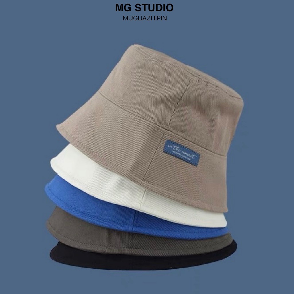 MG STUDIO/“On the moment” letter embroidered bucket hat