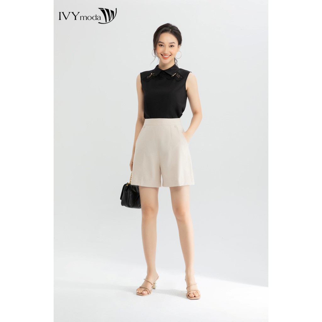 Áo kiểu phối ren nữ IVY moda MS 16M6540