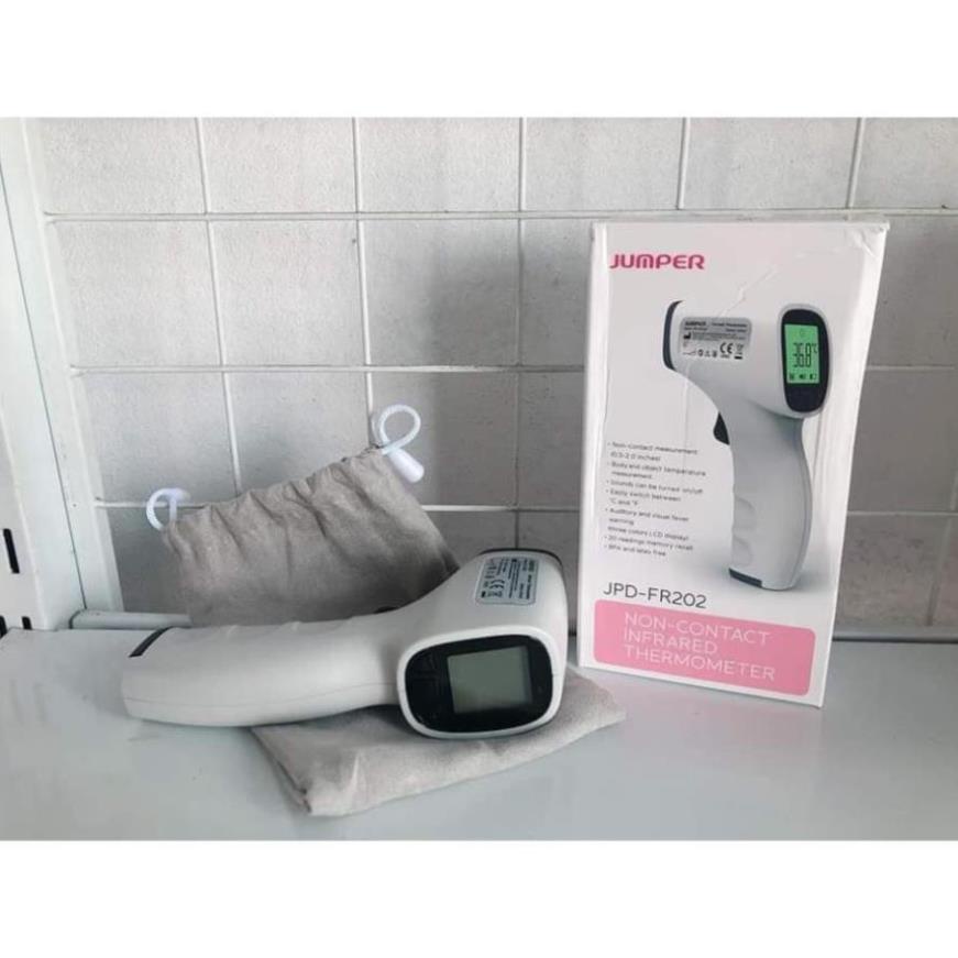 Nhiệt kế hồng ngoại không tiếp xúc Jumper FR202, Nhiệt kế điện tử microlife, máy đo nhiệt độ thân nhiệt