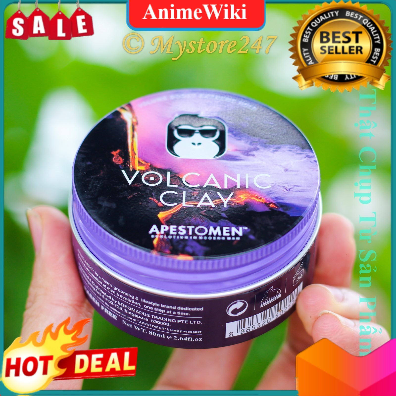 Sáp Vuốt Tóc Nam Cao Cấp Volcanic Black Version 2, Wax Vuốt Tóc,Vuốt Không Bị Khô Và Rít, Keo Vuốt Tóc Đẹp AnimeWiki