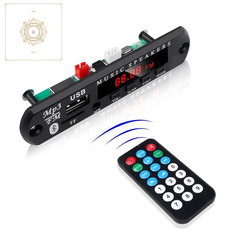 Bảng mạch giải mã Bluetooth 5.0 DC 12V MP3 WMA USB TF kèm điều khiển từ xa