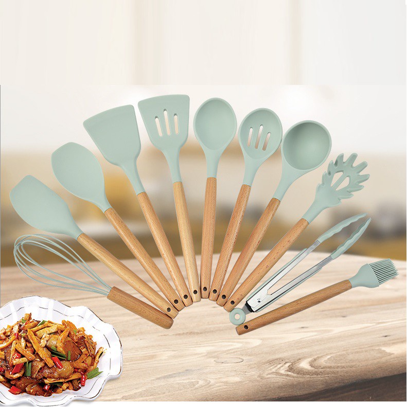 Set of 11 dụng cụ nấu ăn Silicone Kitchenware
