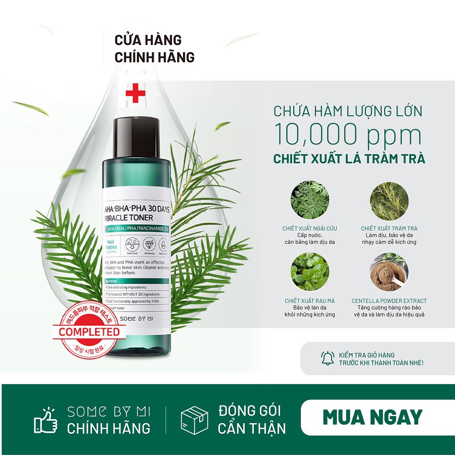 Nước Hoa Hồng Trị Mụn Some By Mi AHA-BHA-PHA 30 Days Miracle Toner