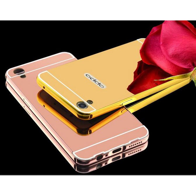 Ốp lưng OPPO A37 Neo 9 tráng gương viền kim loại