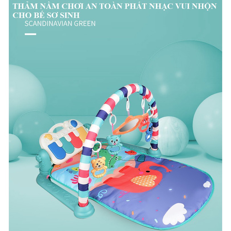 THẢM NẰM CHƠI AN TOÀN PHÁT NHẠC VUI NHỘN CHO BÉ SƠ SINH