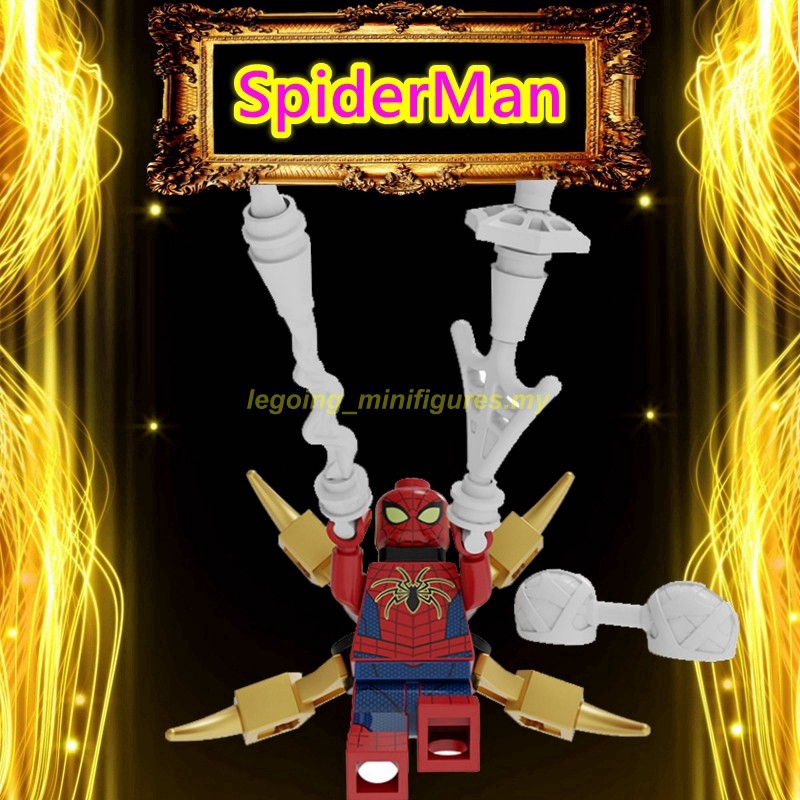 Bộ đồ chơi khối lắ́p ráp Lego mô hình nhân vật hoạt hình Spider-Man: Into the Spider-Verse độc đáo