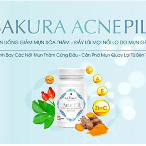 [DEAL SỐC] DEAL SỐC Viên Uống Sakura Acnepill Hỗ Trợ Điều Trị Mụn, Làm Mờ Thâm, Ngăn Ngừa Mụn Điều Tiết Tuyến Nhờn, Than