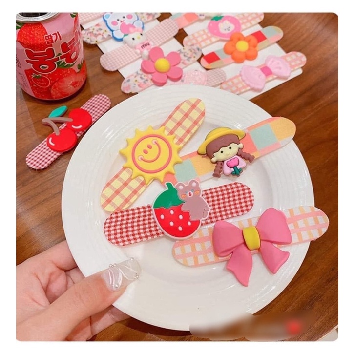 SÉT 10 BĂNG ĐÔ DÁN TÓC CHO BÉ NHIỀU HÌNH