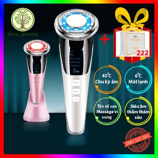 Máy massage nóng lạnh ⭐QUÀ TẶNG⭐ Đẩy tinh chất điện di , trị liệu ánh sáng sinh học [ILF-9001][BH 6 tháng]