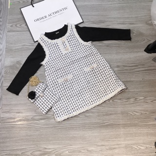 Set váy dạ bé gái