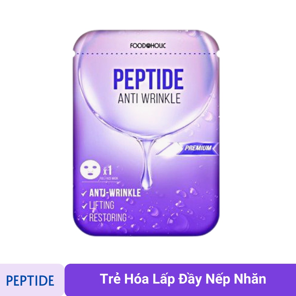 Mặt Nạ Foodaholic Peptide  Trẻ Hóa, Lấp Đầy Vết Nhăn Foodaholic Peptide Anti Wrinkle Mask 23ml