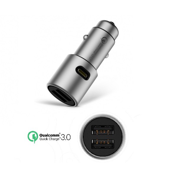 Tẩu sạc trên ô tô XIAOMI hỗ trợ sạc nhanh QC3.0 36W