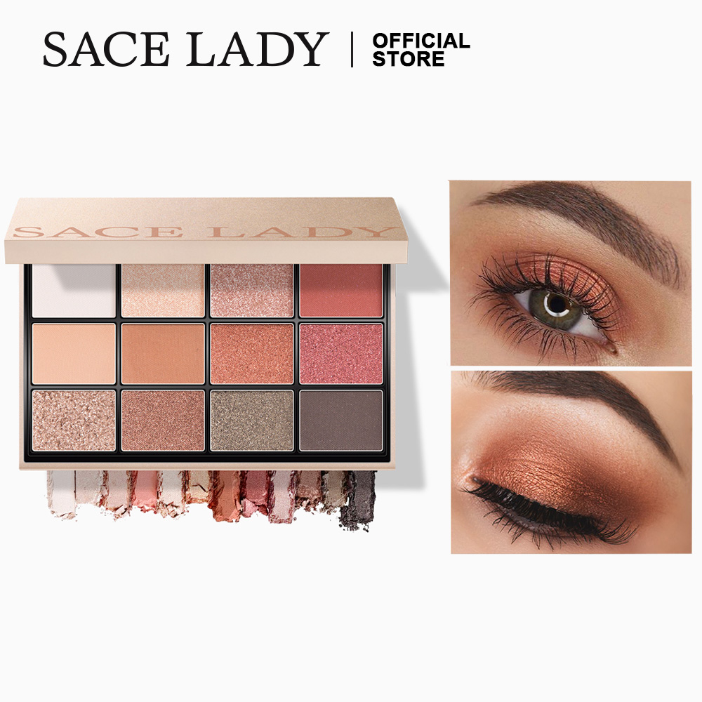 Bảng Phấn Mắt Sace Lady 12 Màu Ánh Kim Và Lì Mịn Lên Màu Đậm 1.5g/0.05oz.*12 | BigBuy360 - bigbuy360.vn