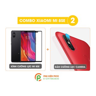 cường lực mi 8se + dán camera mi 8se - cường lực xiaomi mi 8 se viền đen + dán camera xiaomi mi 8 se (combo)