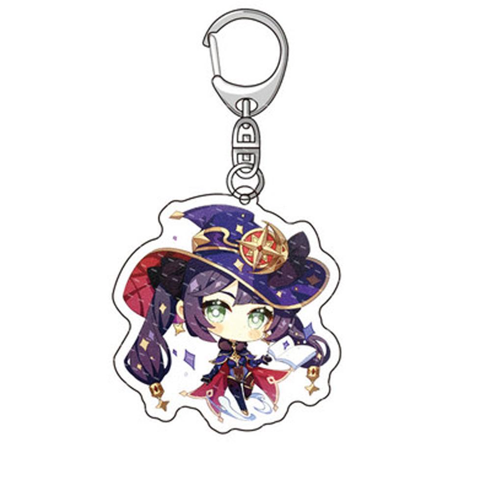 DARNELL Móc Chìa Khóa Bằng Acrylic Trong Suốt Hai Mặt Tiện Dụng