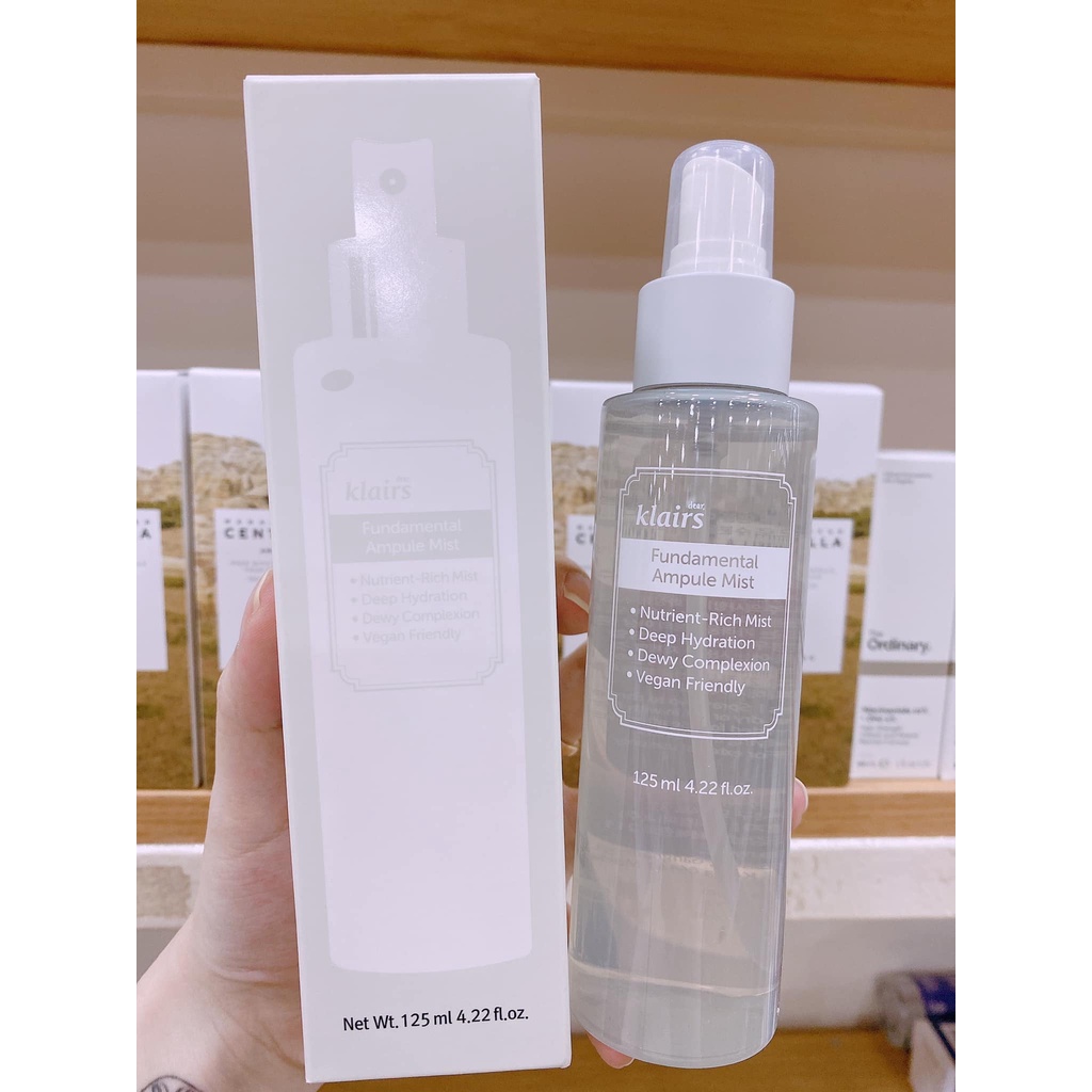Xịt Khoáng Tinh Chất Dưỡng Da Klairs Fundamental Ampule Mist 125ml | BigBuy360 - bigbuy360.vn