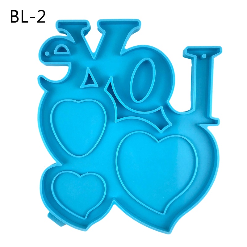 Khuôn Silicone Làm Khung Ảnh Hình Trái Tim Thủ Công DIY