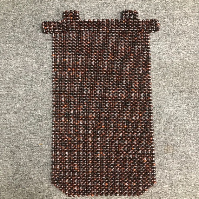 Sản Phẩm Đệm lót ghế massage ô tô, xe hơi hạt gỗ 100% gỗ Trắc tự nhiên cao cấp GT-V/Sản xuất thủ công tại Xưởng .