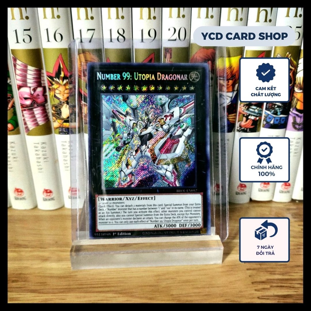 Thẻ bài yugioh chính hãng Number 99: Utopia Dragonar – Secret Rare