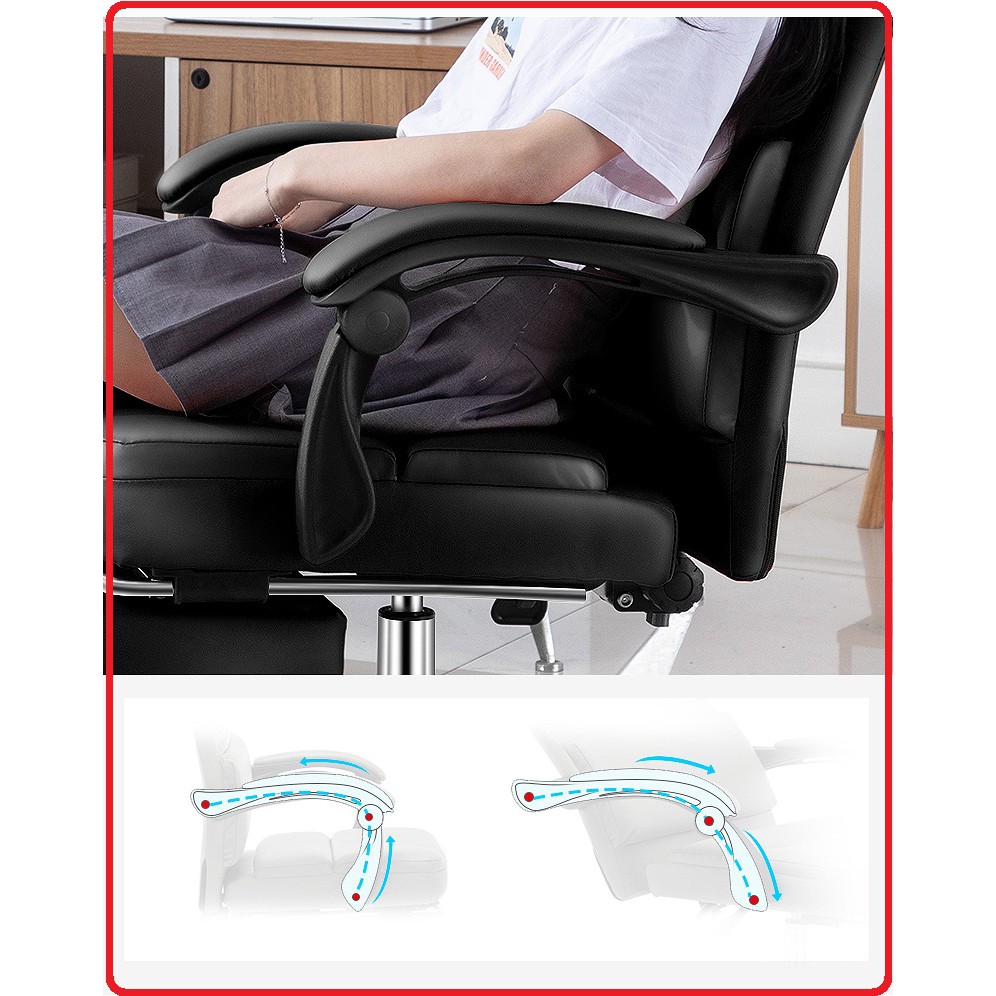 X001  Ghế xoay văn phòng bọc da ngả lưng không gác chân - Ghế văn phòng | BigBuy360 - bigbuy360.vn