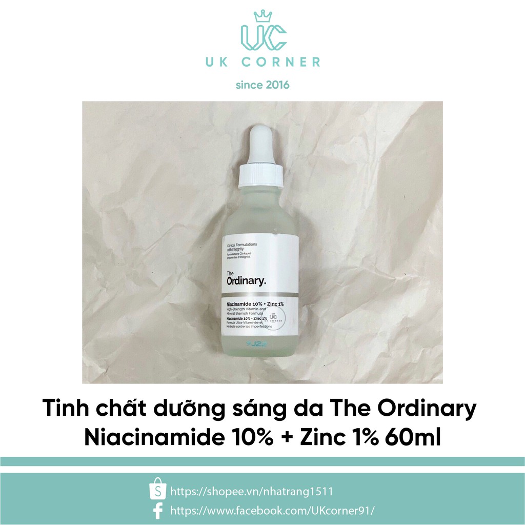 [Serum] Tinh chất Niacinamide (Vitamin B3) The Ordinary Niacinamide 10% + Zinc 1%