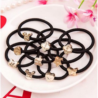 Dây Buộc Tóc Đính Hạt Charm, Thun Cột Tóc Xinh Xắn SC20