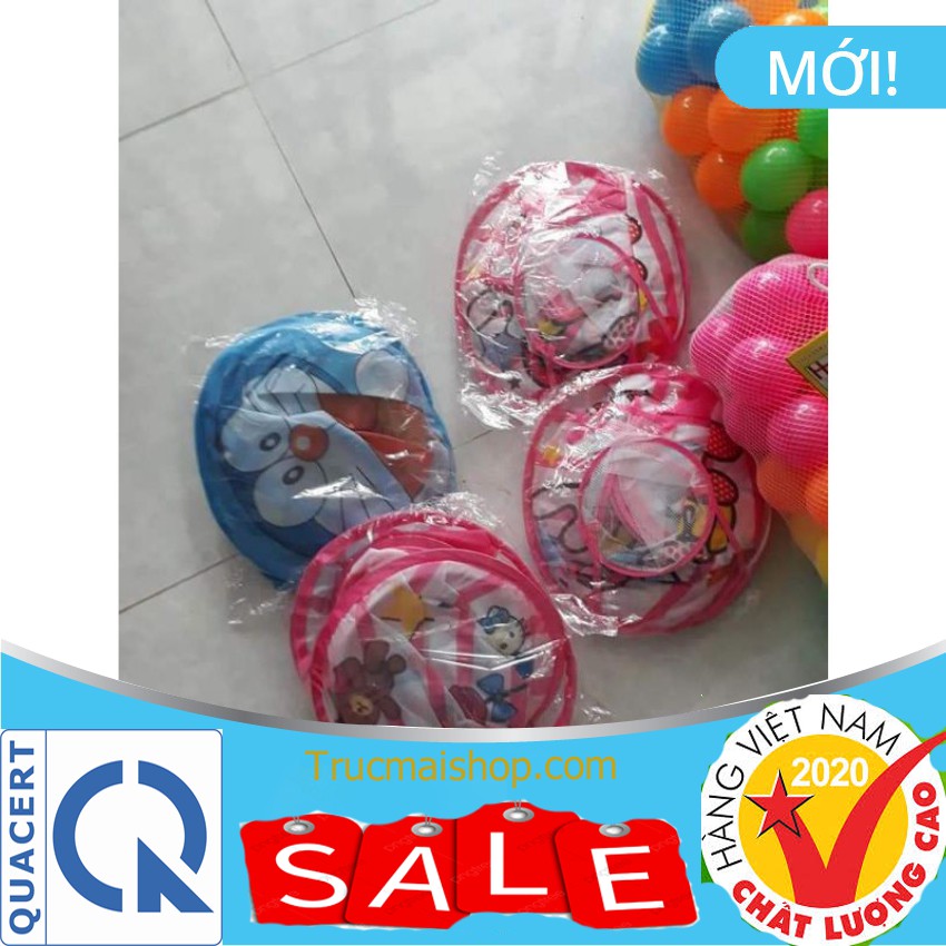 [SALE] Túi 100 bóng nhựa cho bé vui chơi lều bóng Doremon nhà bóng Helokity chơi bể bơi hồ bơi