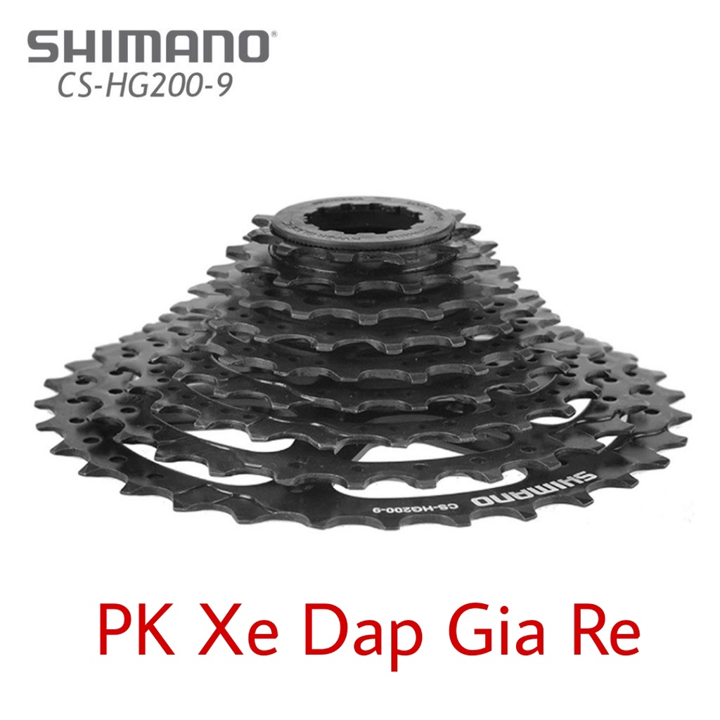 Líp thả líp xe đạp 9 tầng, líp xe đạp SHIMANO CS-HG200-9 - Hàng chính Hãng