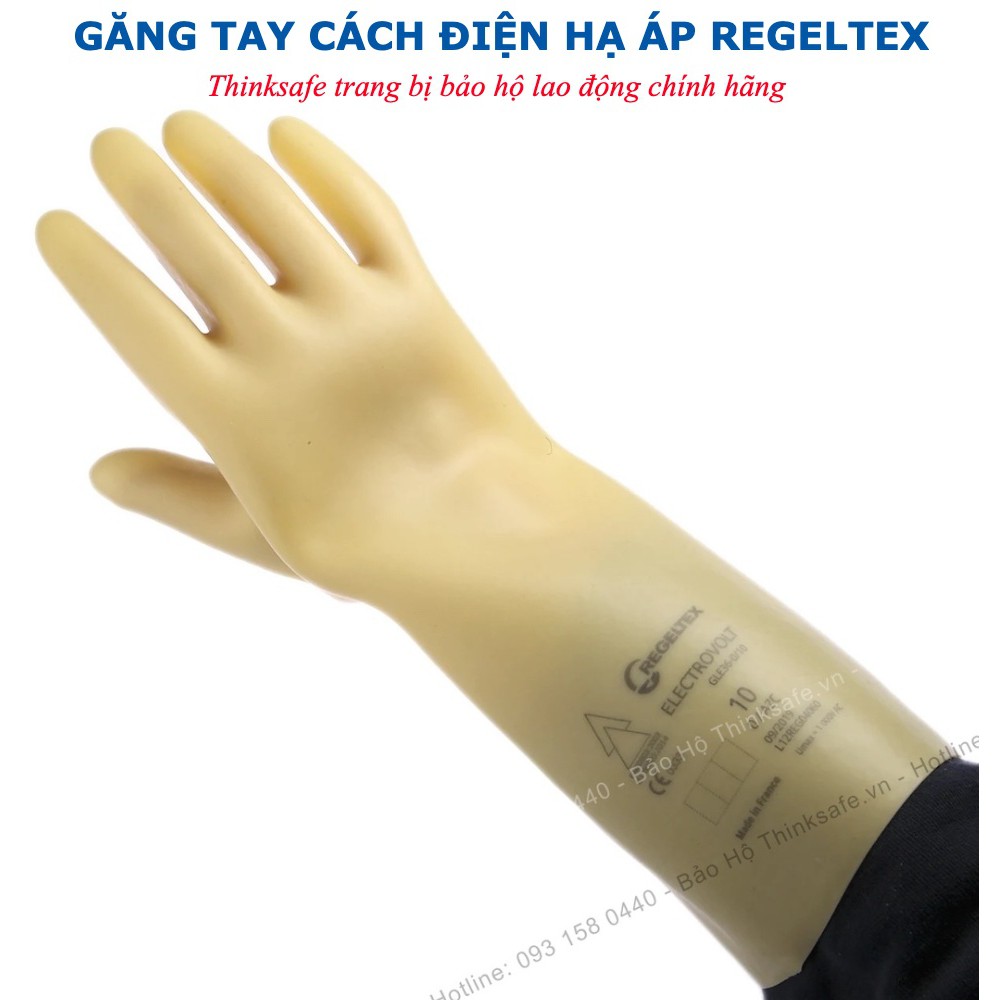 Găng tay cách điện hạ áp Regeltex Thinksafe, bao tay cách điện hạ áp 500v, đảm bảo an toàn, có giấy kiểm định từ đôi