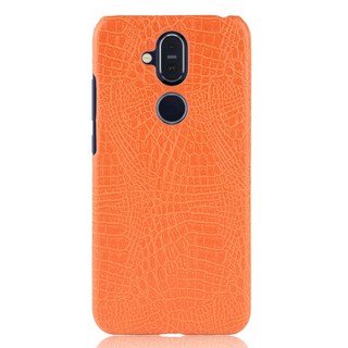 For Nokia X7 Case Crocodile Pattern Skin Hard Cover