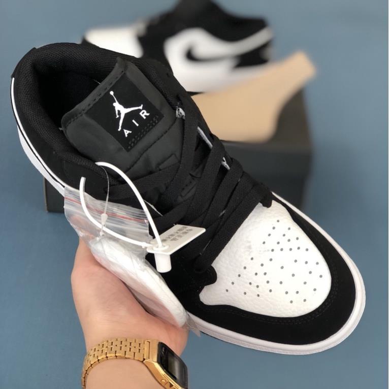🐉🐉🐉FREE SHIP🐉🐉🐉 [Bản Da thật] Giày Sneaker Jd 1 Low "Panda" black white thấp cổ chất lượng nguyên bản MSN3127 | BigBuy360 - bigbuy360.vn