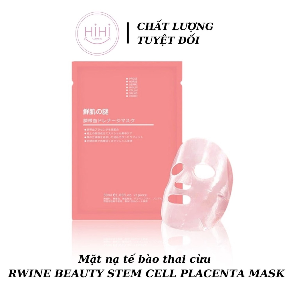 Mặt Nạ Nhau Thai Cừu Mặt Nạ Tế Bào Gốc Nhau Thai Cừu Rwine Beauty Stem Cell Placenta Mask