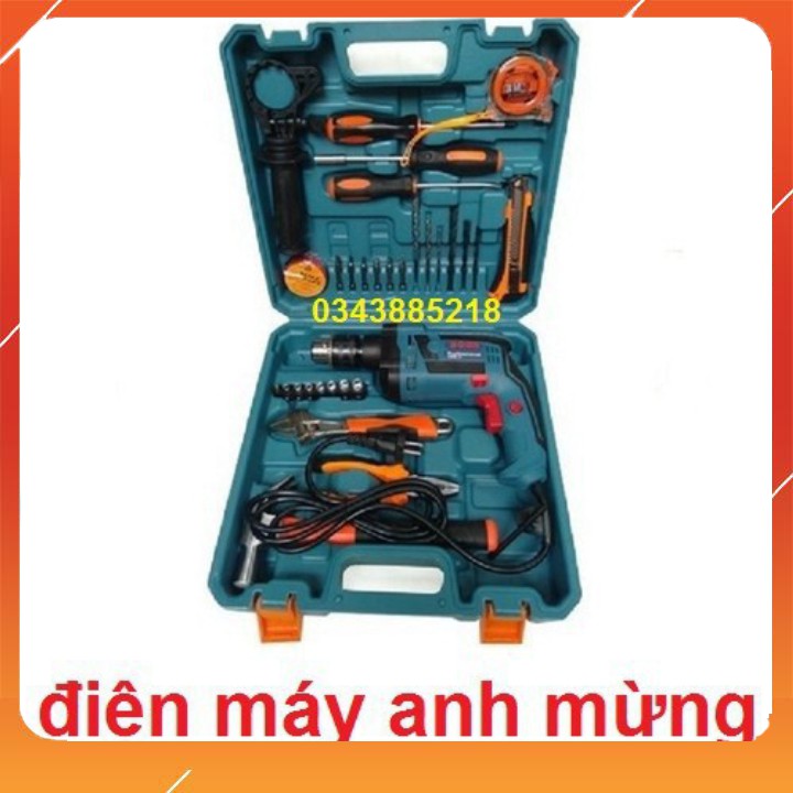 máy khoan bosch 13ly tặng bộ đồ nghề gia đình tiện dụng