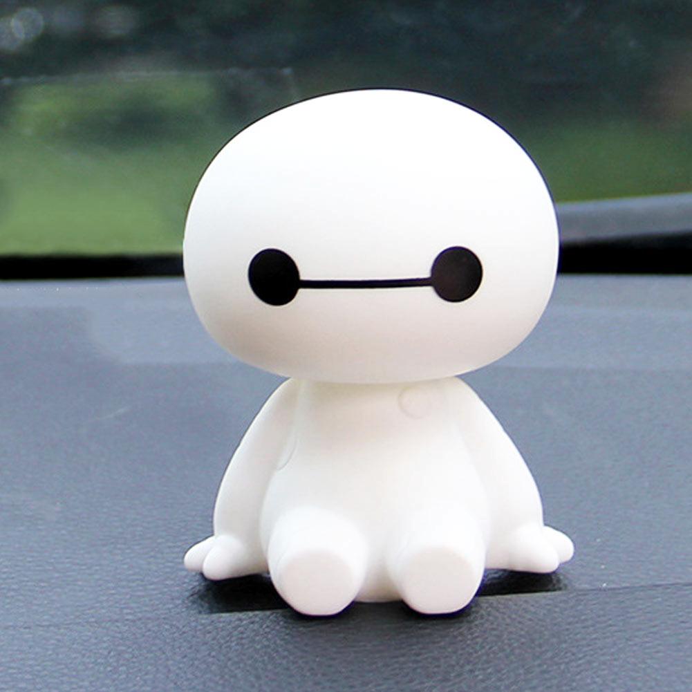 RO Phim hoạt hình Baymax Robot Lắc đầu Hình ô tô Đồ trang trí Đồ chơi Búp bê