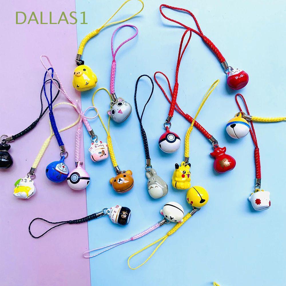 Dây Đeo Điện Thoại DALLAS1 Hình Mèo May Mắn Có Chuông Dễ Thương