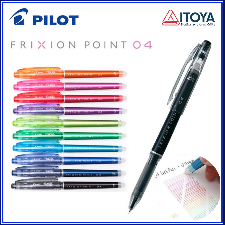 Bút bi xóa được PILOT Frixion point LF-22P4 0.4mm