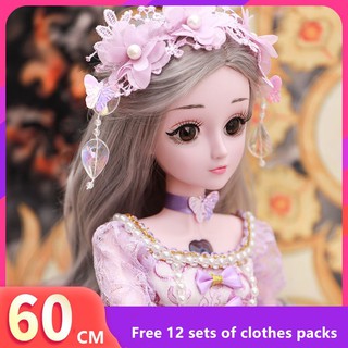 Búp bê Barbie 60cm kèm quần áo xinh đẹp