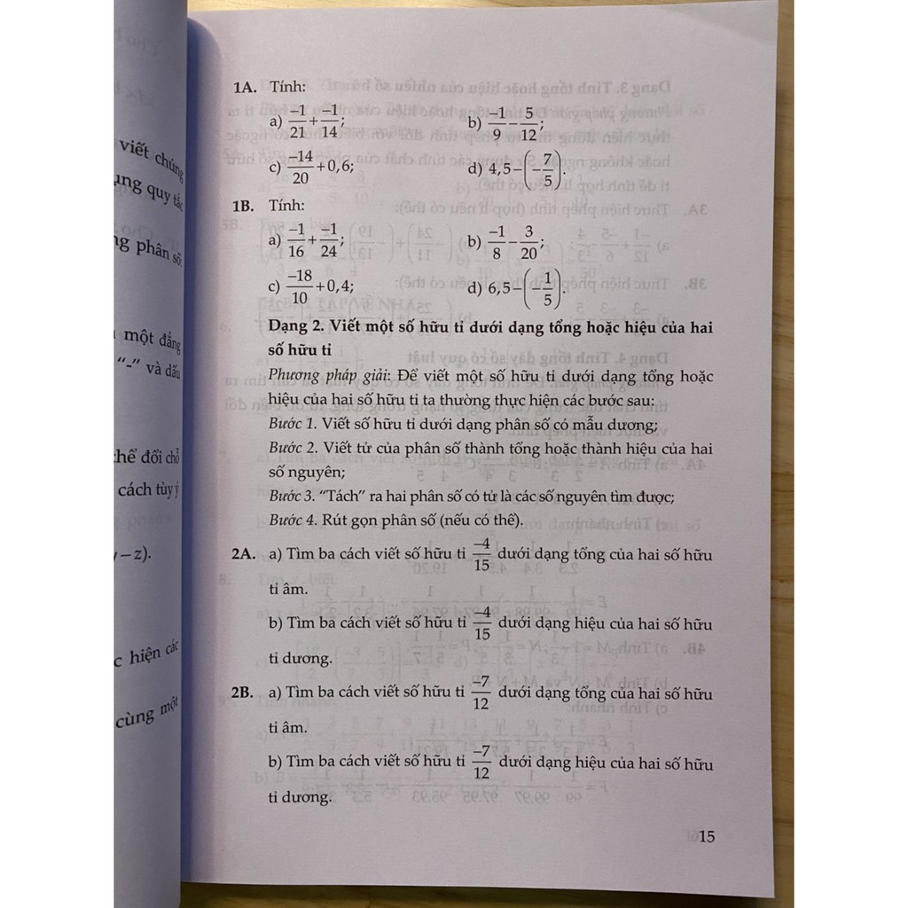 Sách Củng Cố Và Ôn Luyện Toán Lớp 7 Tập 1 (1 cuốn)