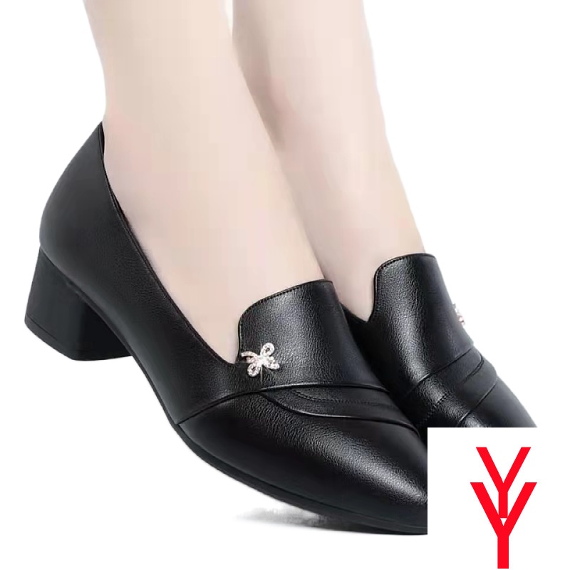Giày Da Mềm Đế Mềm Thời Trang Năm 2021 Cho Nữ Trung Niên