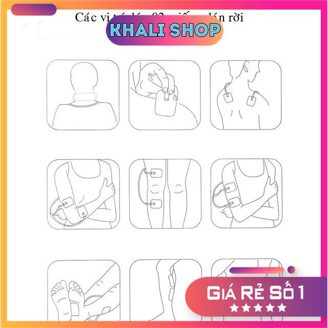 [CHÍNH HÃNG]  Máy Massage Vai Cổ Gáy Trị Liệu Cao Cấp - Máy Mát Xa Châm Cứu Xung Điện Từ Bấm Huyệt 3D Cho Mọi Lứa Tuổi