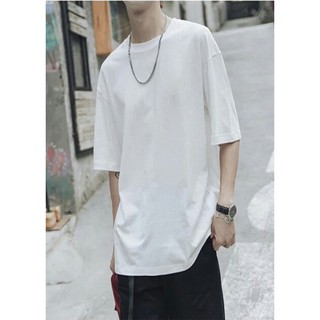 Áo thun tay lỡ trơn Basic tee