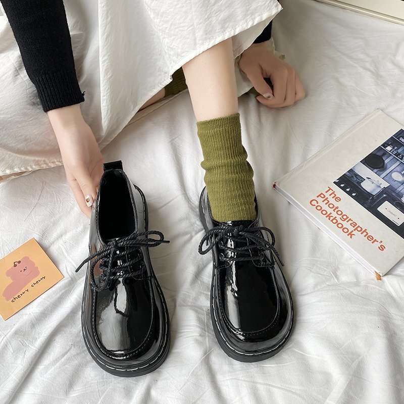 Giày da Oxford đế bằng thời trang dành cho học sinh | BigBuy360 - bigbuy360.vn