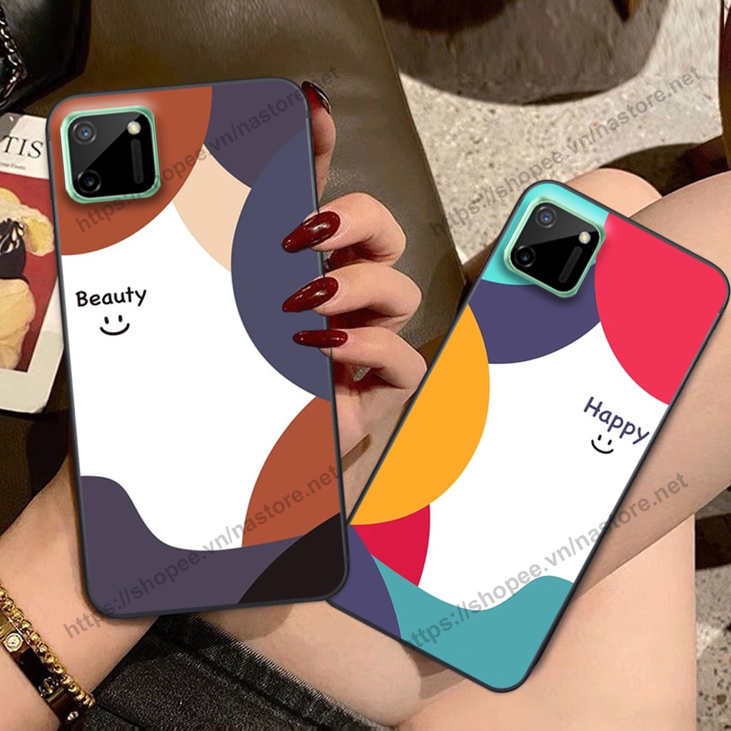 Ốp lưng Realme C11 / Realme C11 2021 / Realme C20 mặt cười, họa tiết caro đơn giản đẹp cute