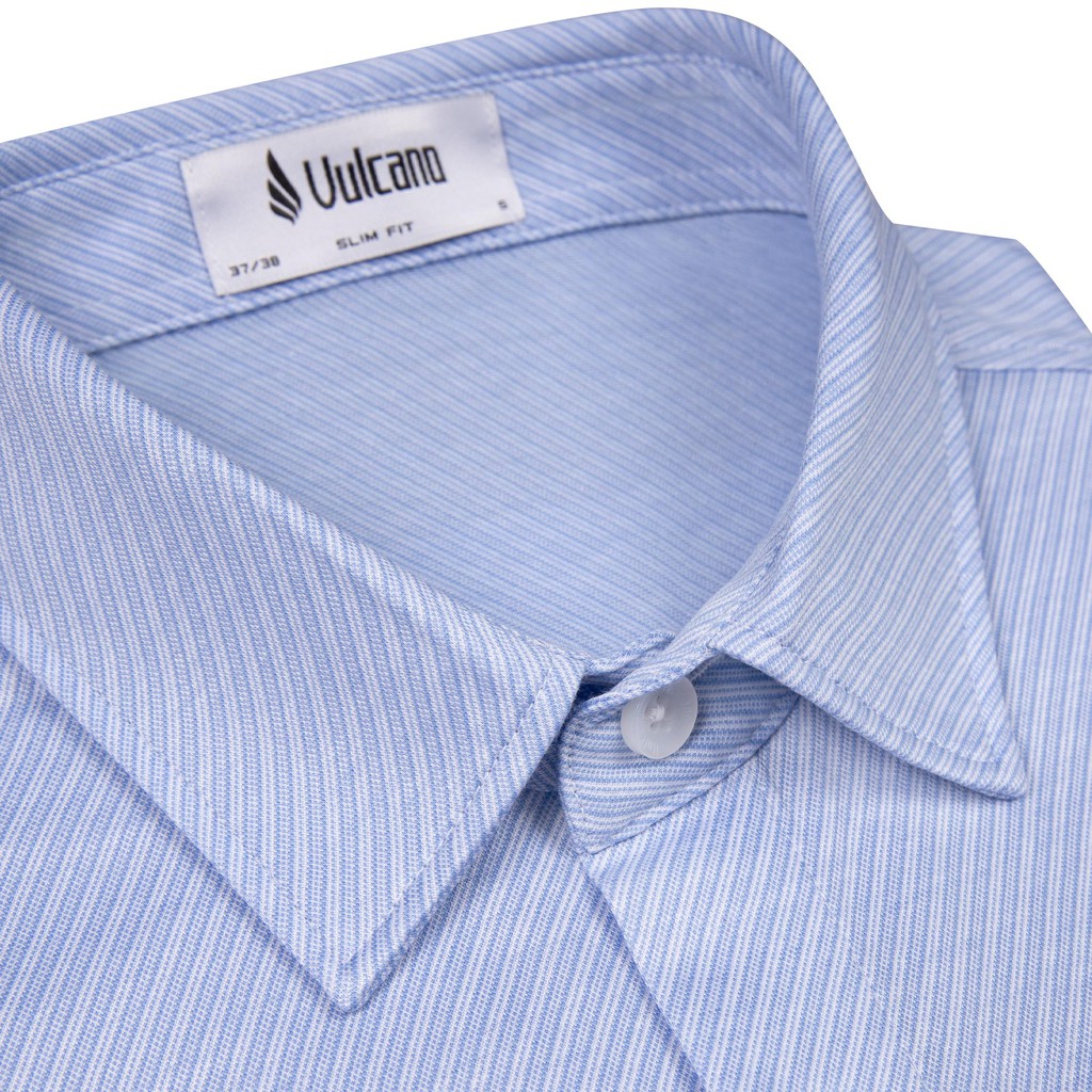 Áo sơ mi thun nam ngắn tay dáng Slim 100% Cotton cao cấp 1032 - Vulcano