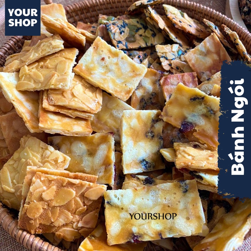 Bánh Ngói Hạnh Nhân Hạt Bí Mè Đen Ăn Kiêng Siêu Hạt Chuẩn Keto by Yourshop