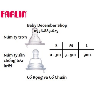 Núm Ty Farlin Cổ Chuẩn Đủ Size (Bán Lẻ)