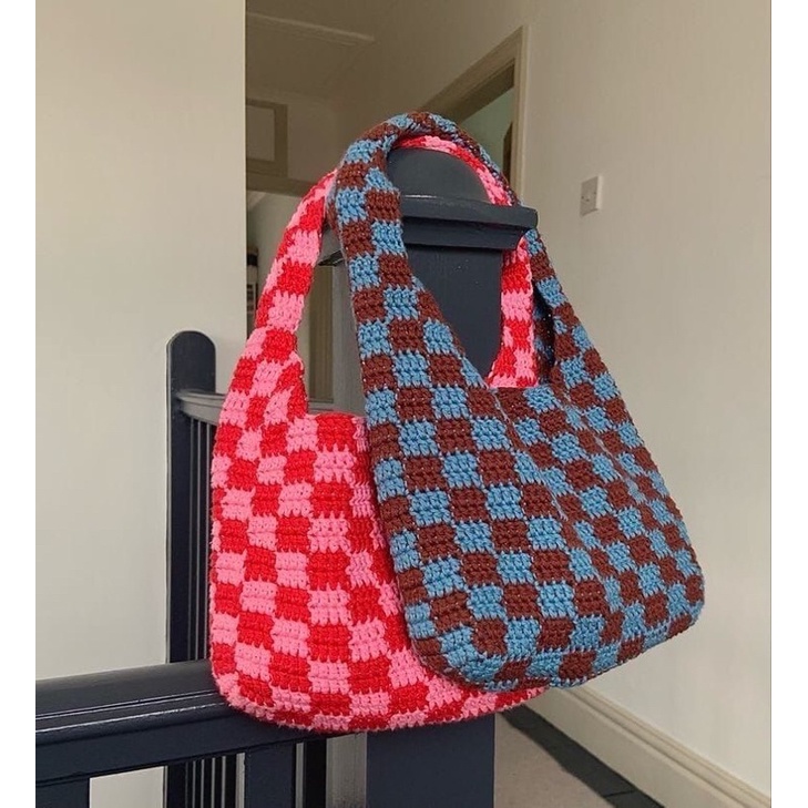 Túi tote ô vuông ⚡️FREESHIP🌸